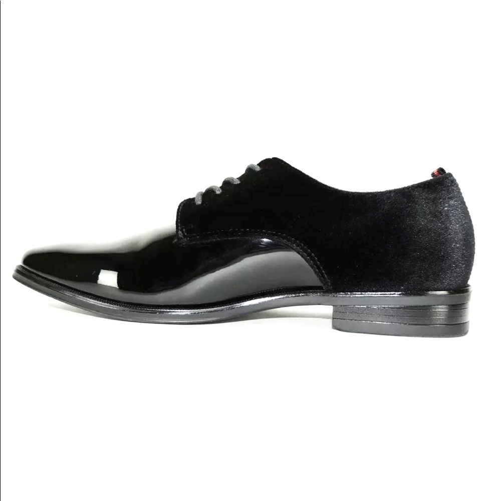 DKNY Men's Pierce Oxfords Patent/Velvet Black Size 13 (BRAND NEW) - Picture 3 of 6